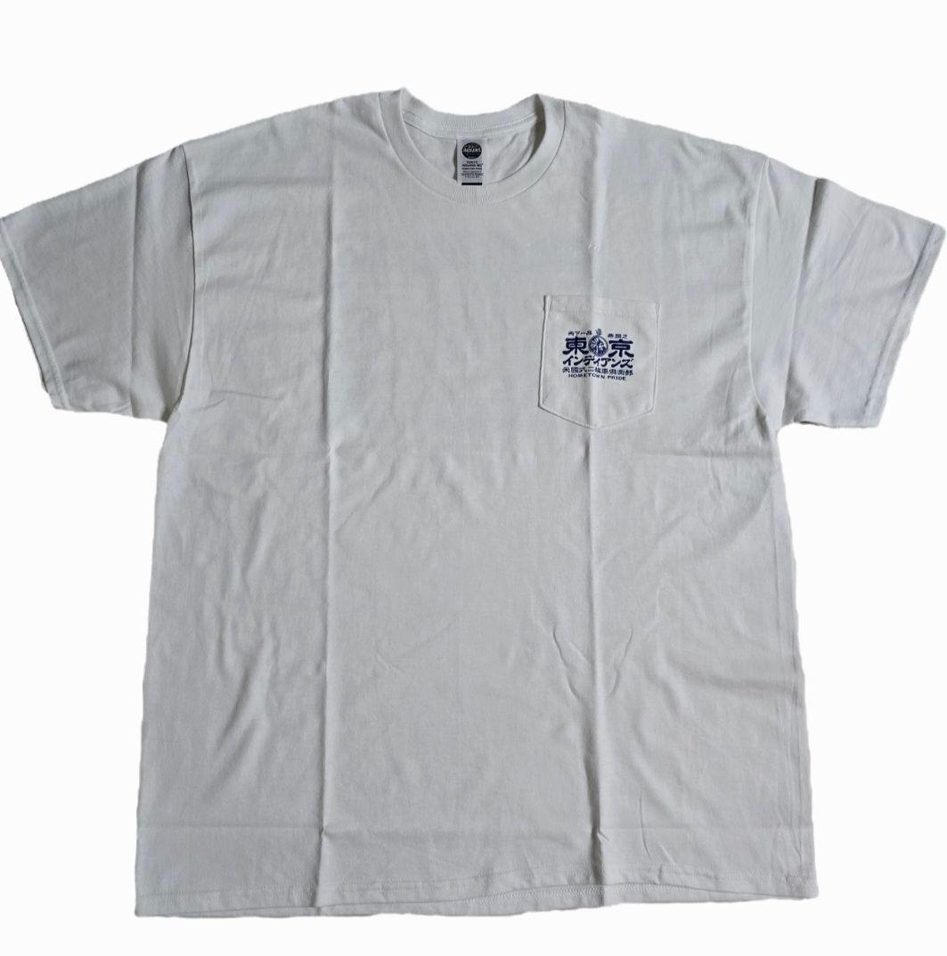 漢字ロゴ TimcInc 京都限定 東京インディアンズ Tシャツ XL ブルー