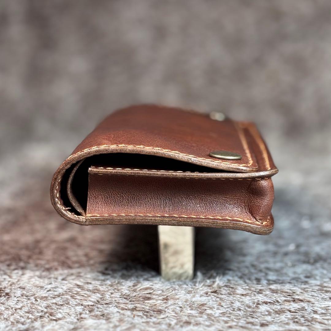 ◎至福の一服を楽しむための二つ折りオイルヌメ革シャグポーチ◎