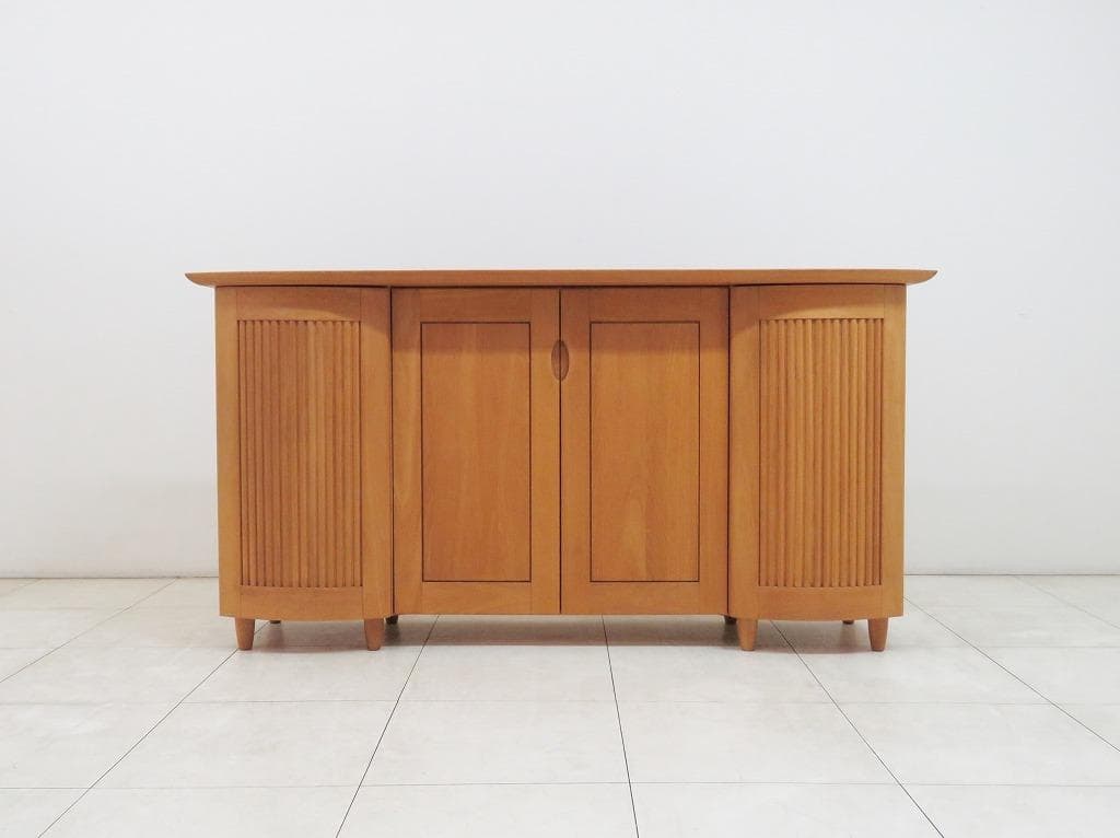 北欧 デンマーク製 サイドボード ビーチ無垢材 キャビネット検skovby