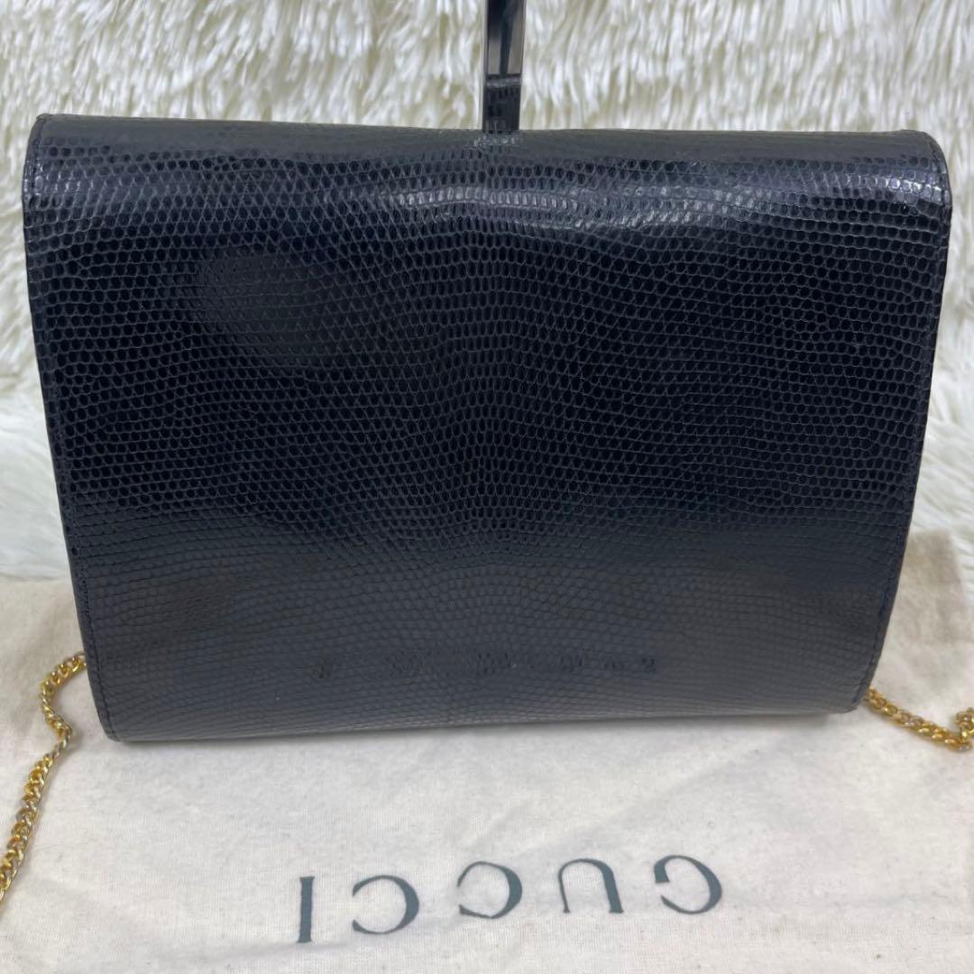 希少品‼️GUCCI ショルダーバッグ　ゴールドチェーン　ヴィンテージ　GG金具