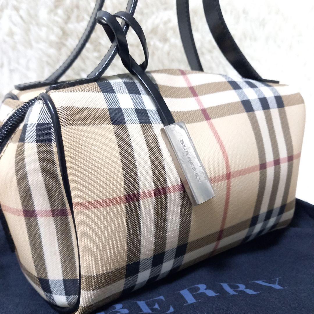 ●良品●　BURBERRY　ノバチェック　ハンドバッグ　ミニ　トート　保存袋付き