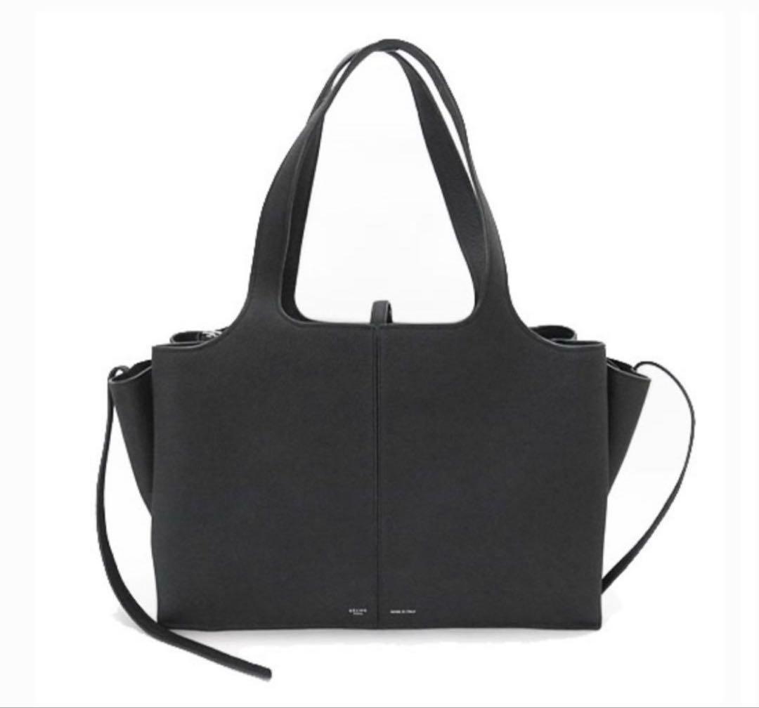 CELINE セリーヌ トリフォルド 黒 バッグ フィービー ショルダー バック