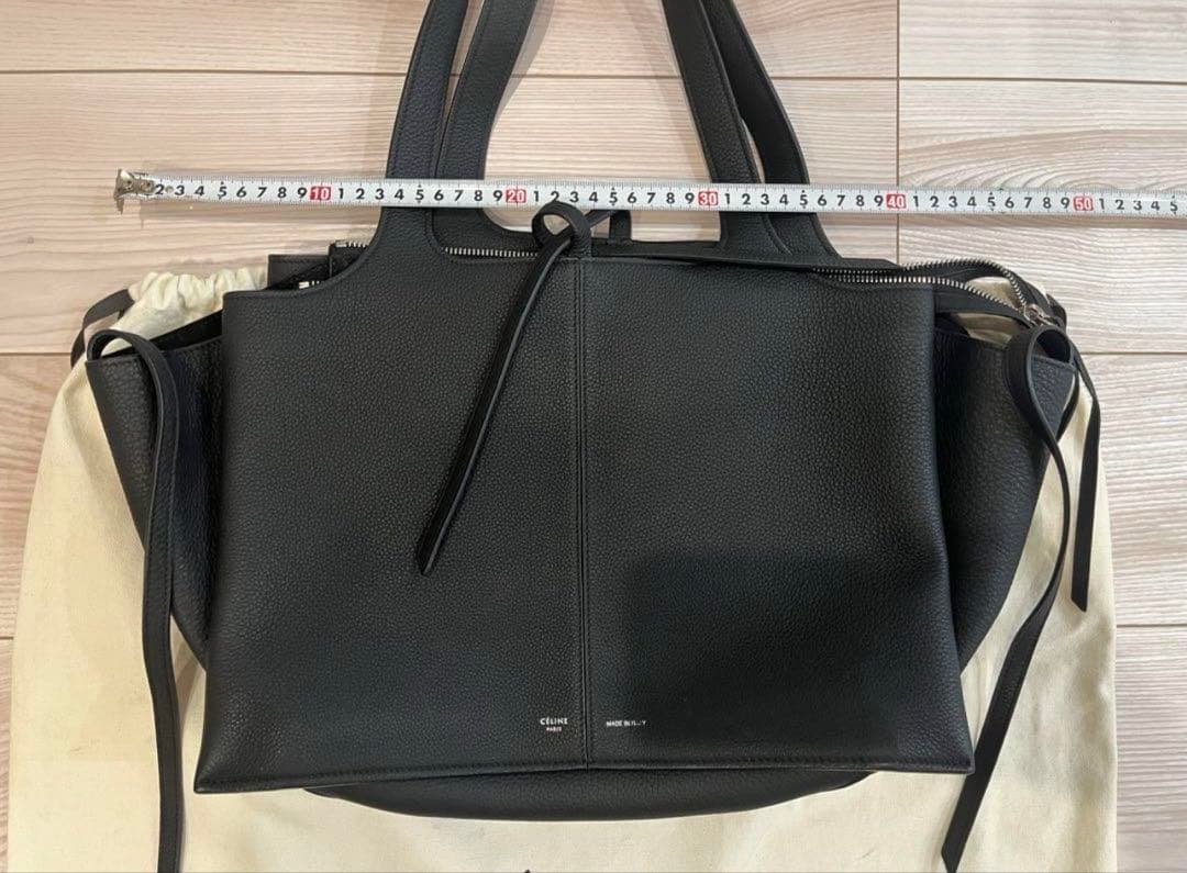 CELINE セリーヌ トリフォルド 黒 バッグ フィービー ショルダー バック