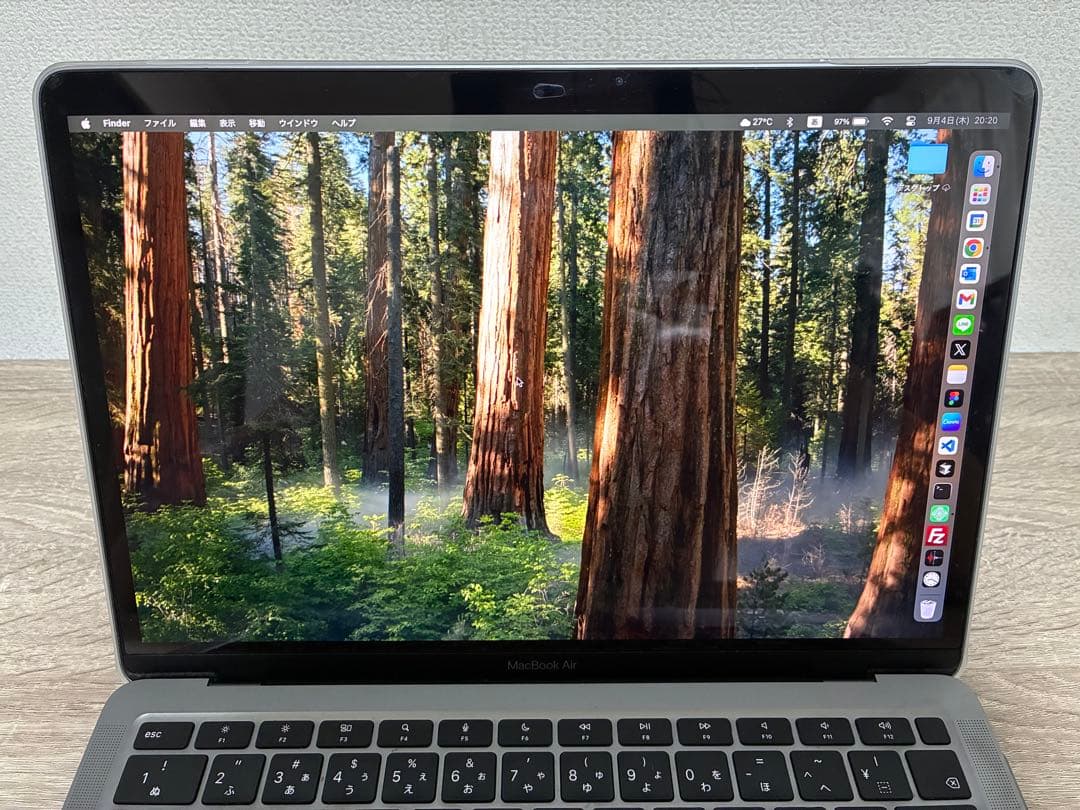 【超美品】Apple MacBook Air 13インチ スペースグレー