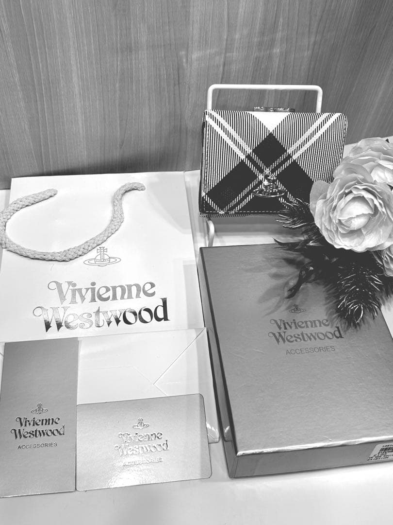 Vivienne Westwood チェック柄 三つ折り財布