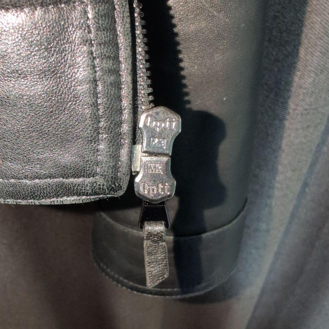 48サイズ EMMETI ラムレザー　シングル　ジャケット　黒　JURI