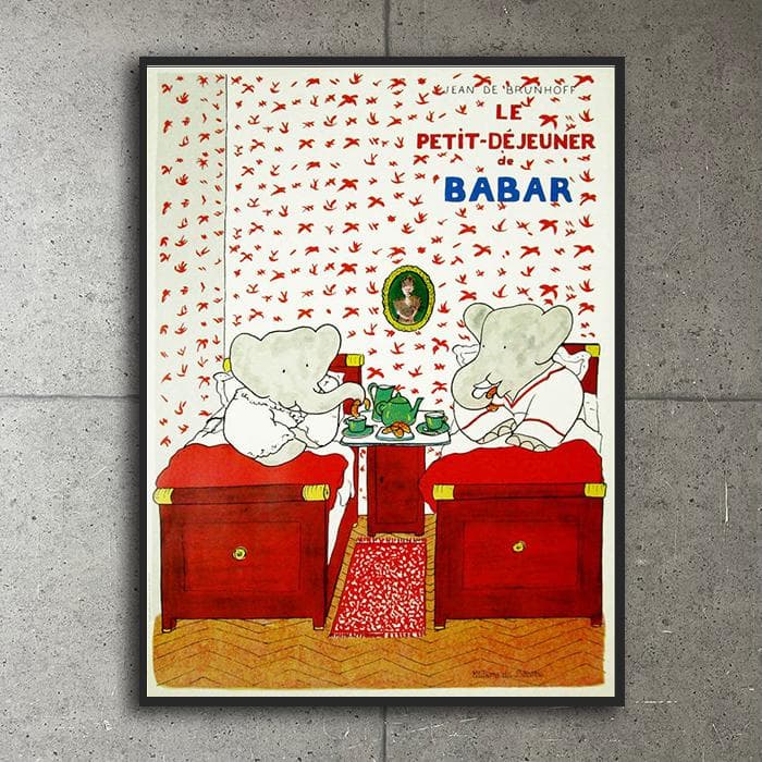 額装品/Le Petit Dejeuner Babar（ジャン ド ブリュノフ）