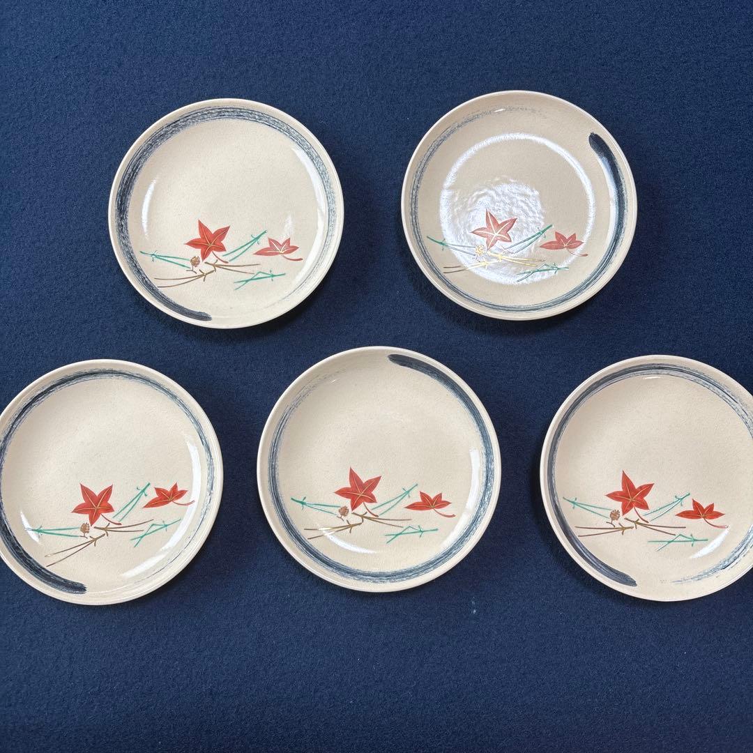 永楽善五郎　即全　仁清写　吹寄せ　銘々皿5客