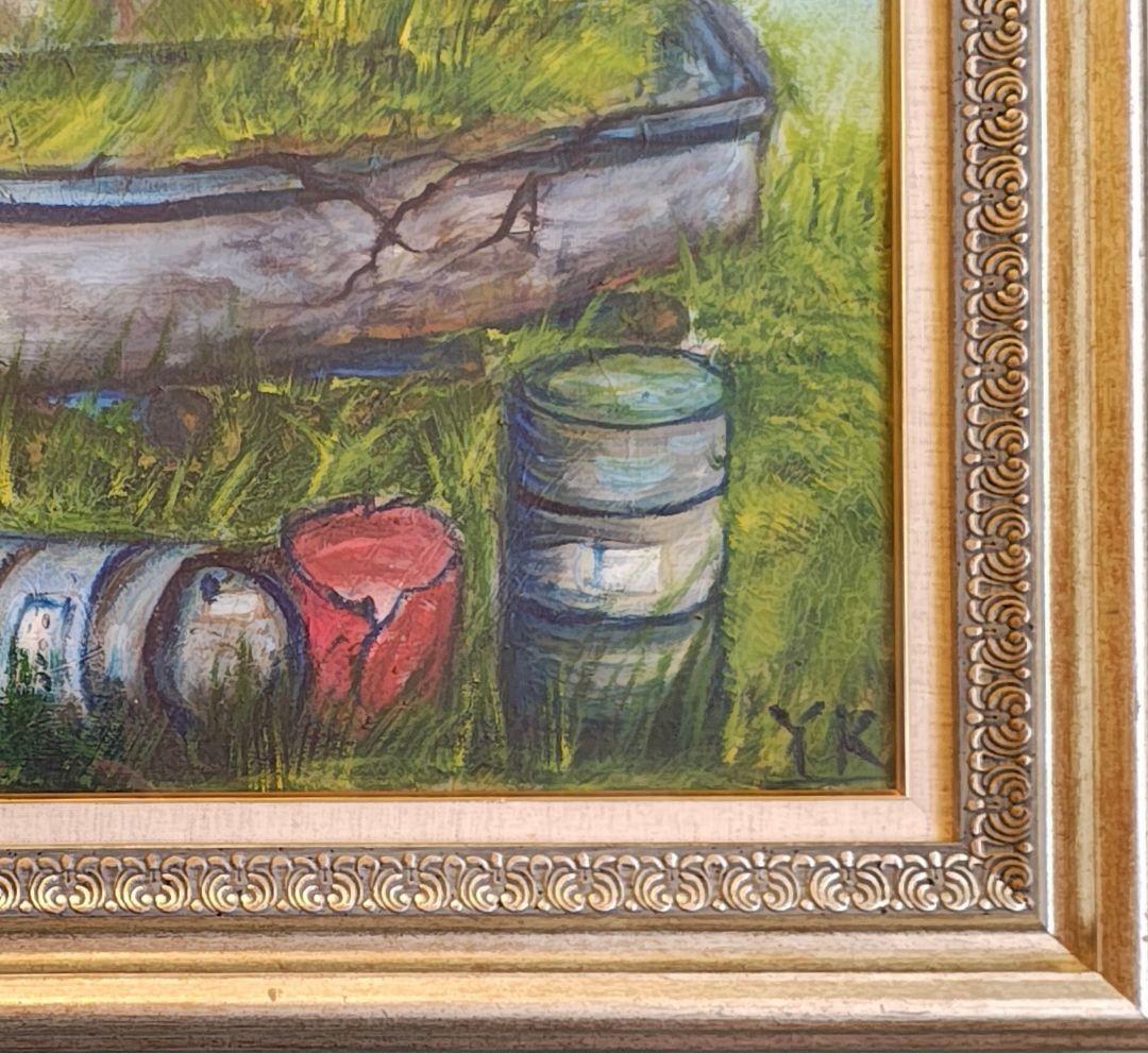 F12 額縁 + 油彩画