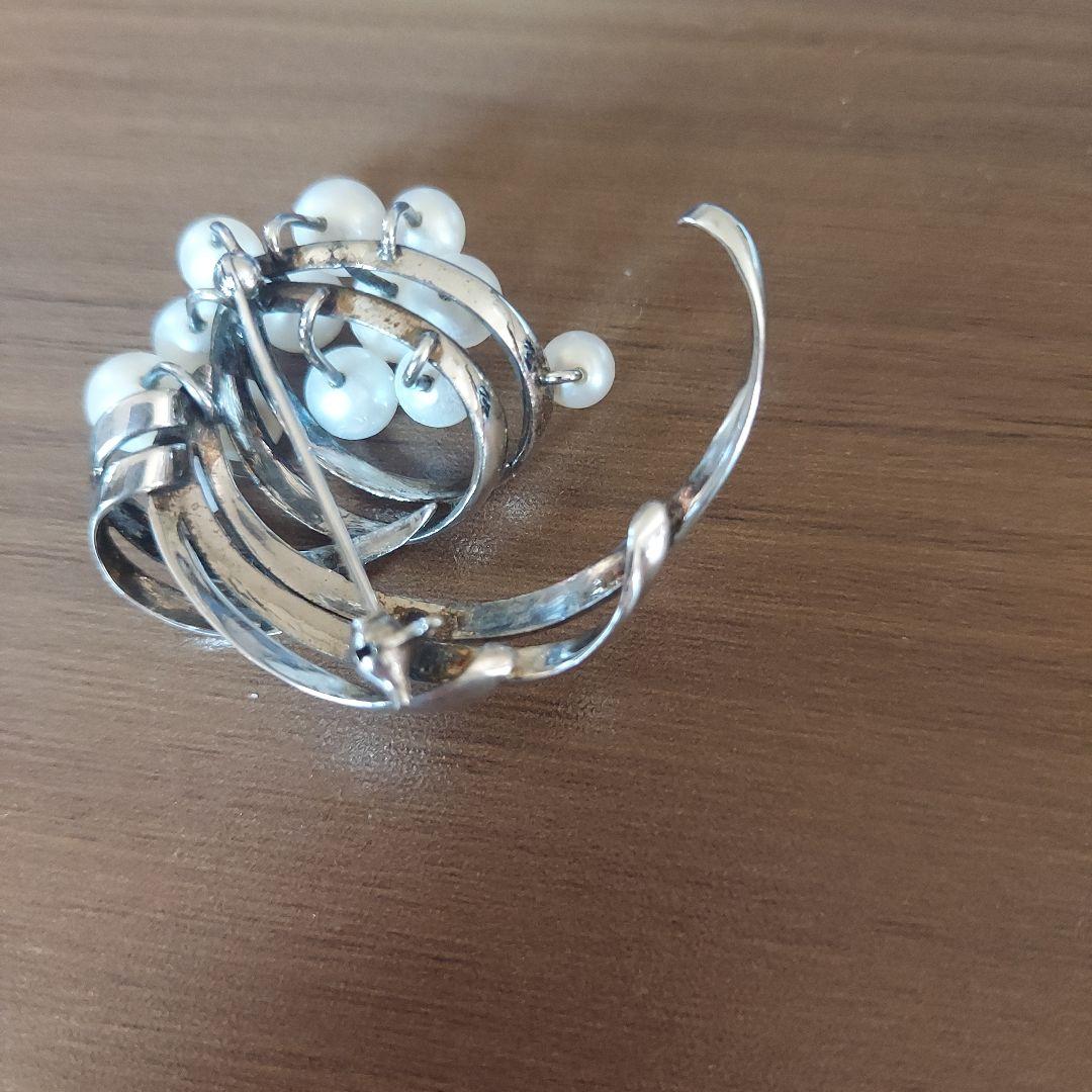 タサキパールフラワーブローチ