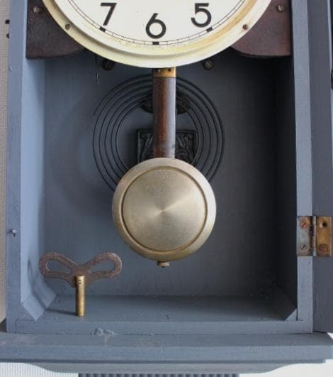 精工舎 SEIKO アンティーク 柱時計 壁掛け時計 振り子 正常動作品