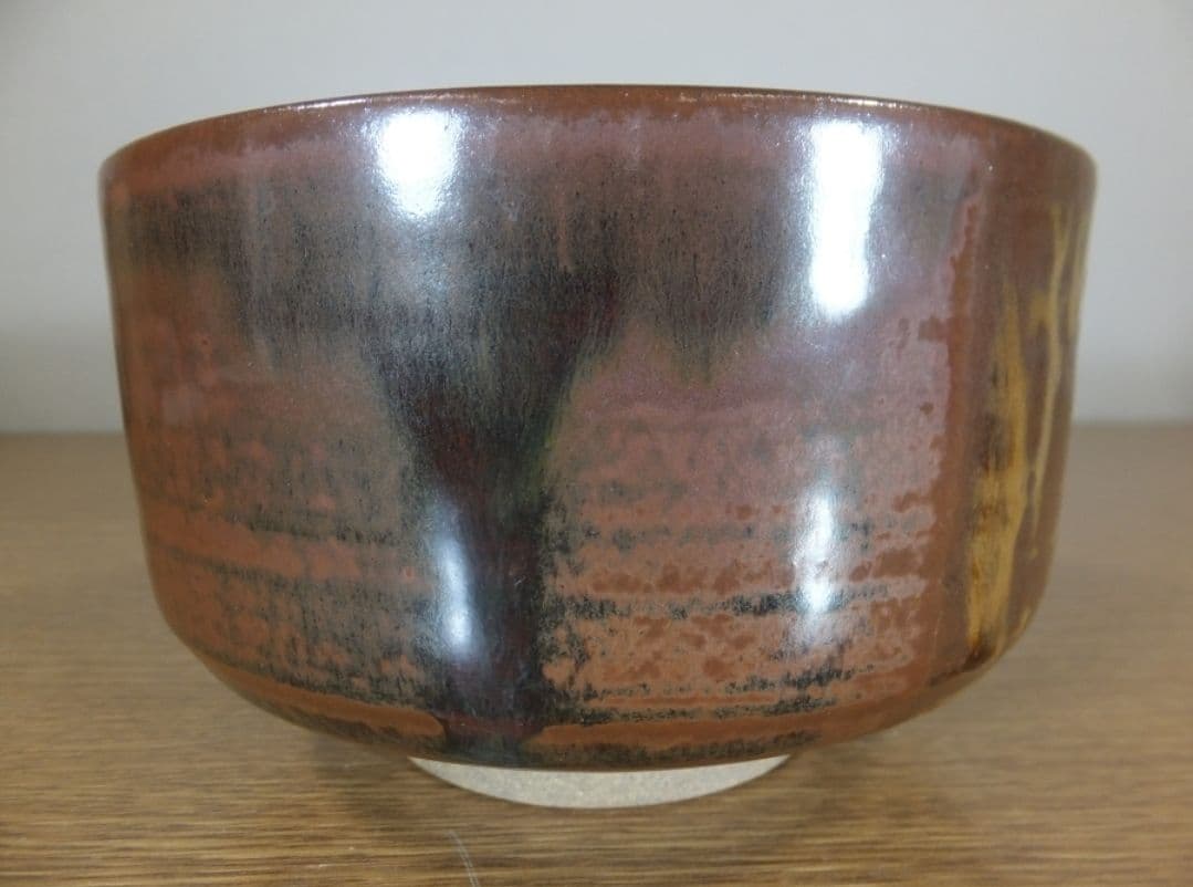 真作保証 鬼丸雪山 自作 高取茶碗 小石原焼 コレクター放出品 茶道具 福岡県