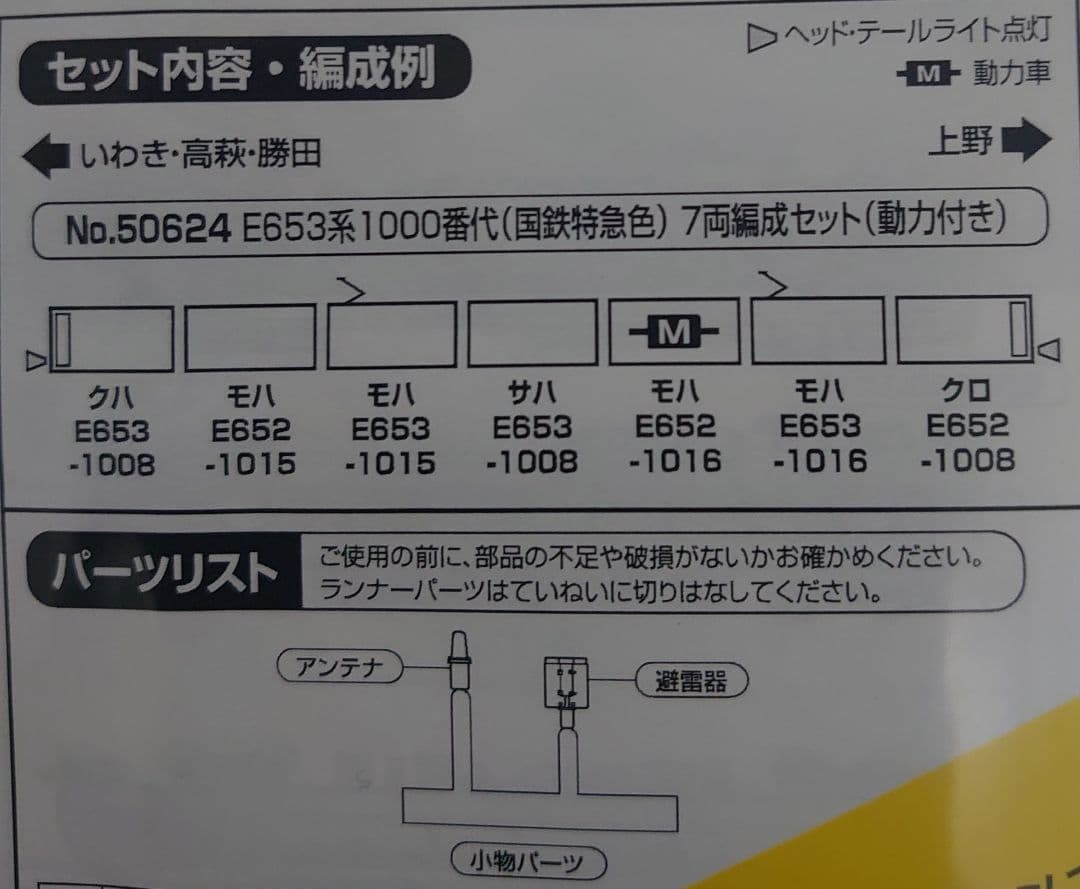 E653系 1000番代 国鉄特急色 新品近品 グリーンマックス　50624