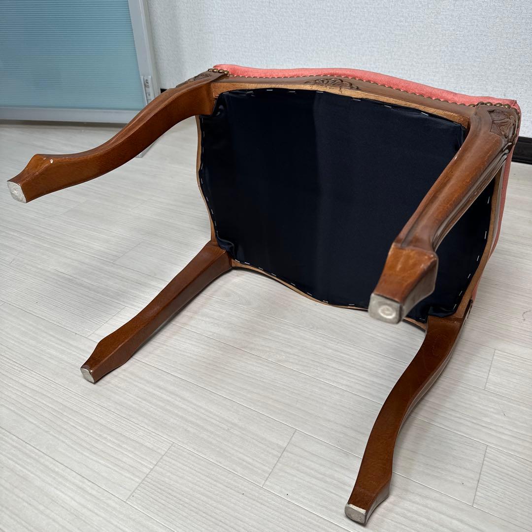 展示品 イタリア製 スツール オットマン チェア 椅子 猫脚 腰掛け ※i1※