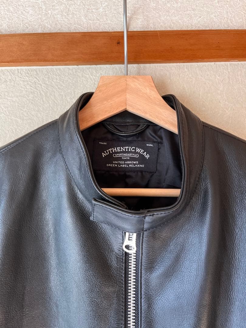 最終値下げ 美品 united arrows シングルレザージャケット