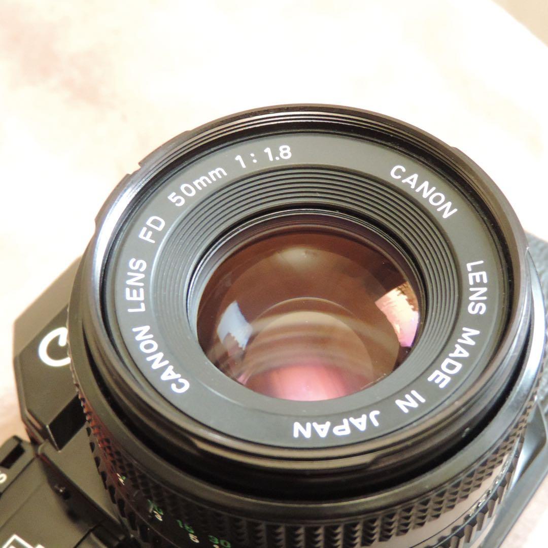 【動作品】Canon AE-1 ブラック + NEW FD 50mm F1.8