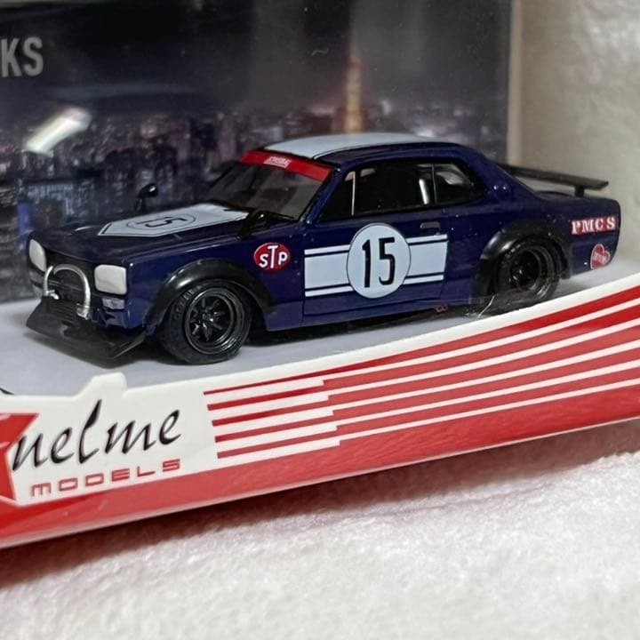 FUELME 1/64 日産 ハコスカ LBWK チャラスカ メタリックブルー