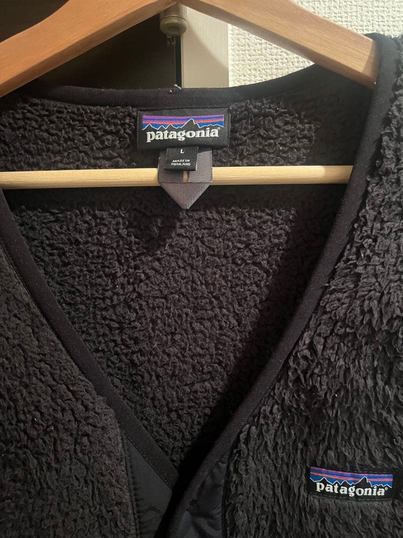 patagonia ブラック フリースベスト L