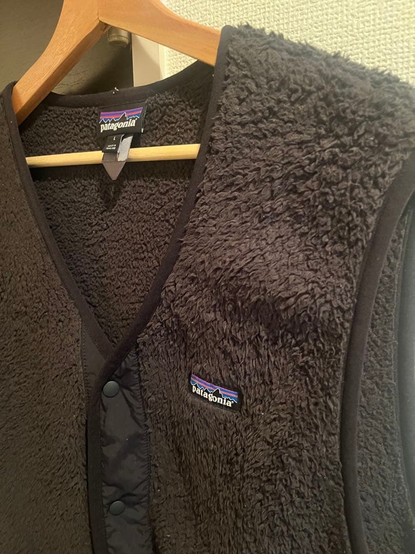patagonia ブラック フリースベスト L