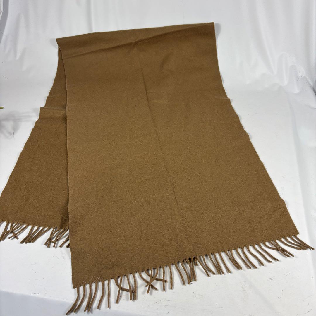 PRADA 　プラダ フリンジ付きマフラー 　ブラウン　イタリア製