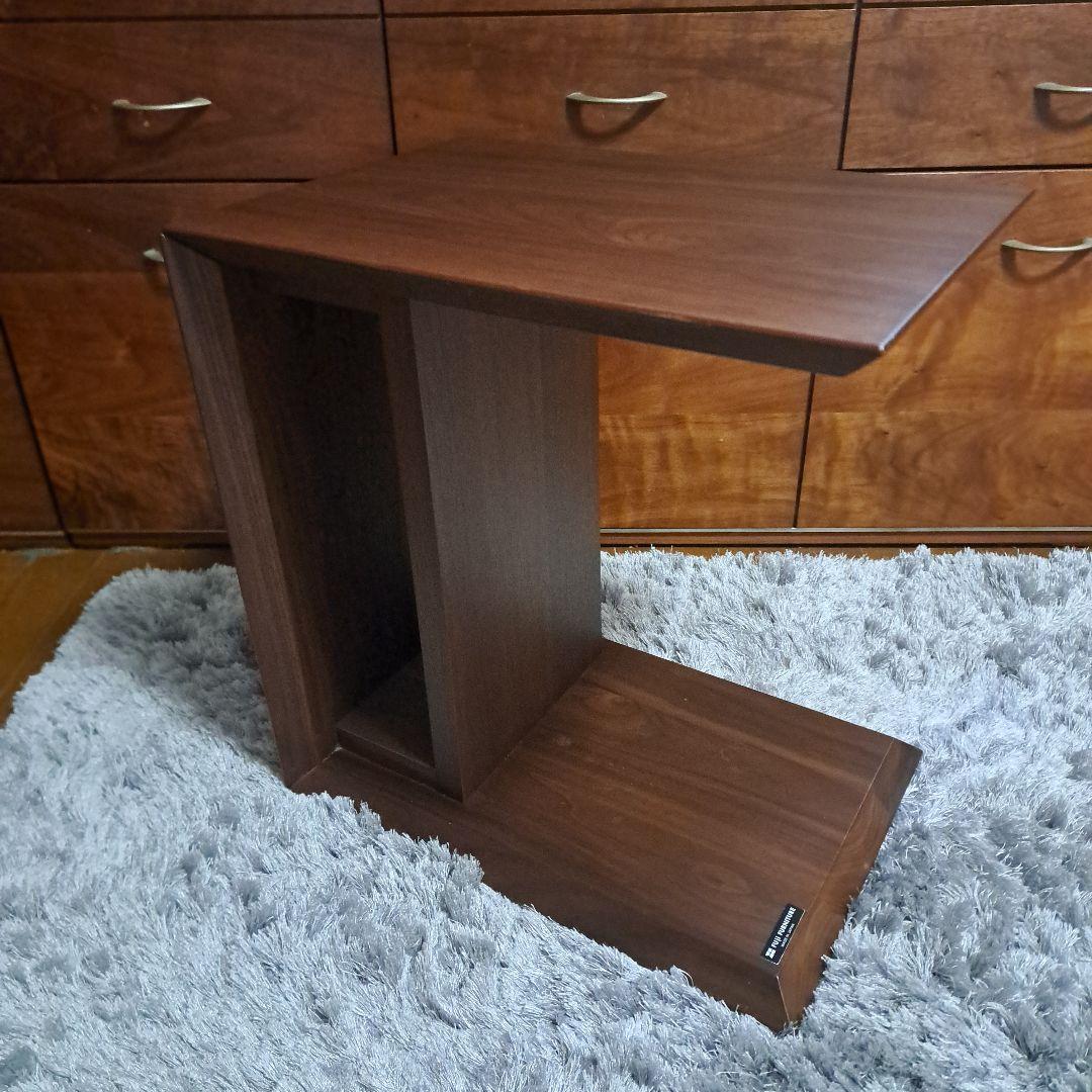 富士ファ二チア　サイドテーブル　ウォールナット