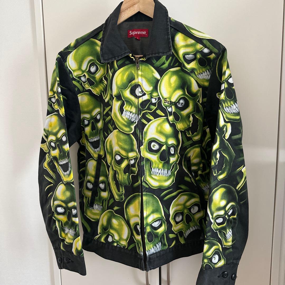 ヒ*ー様 supreme skull pile work jacket