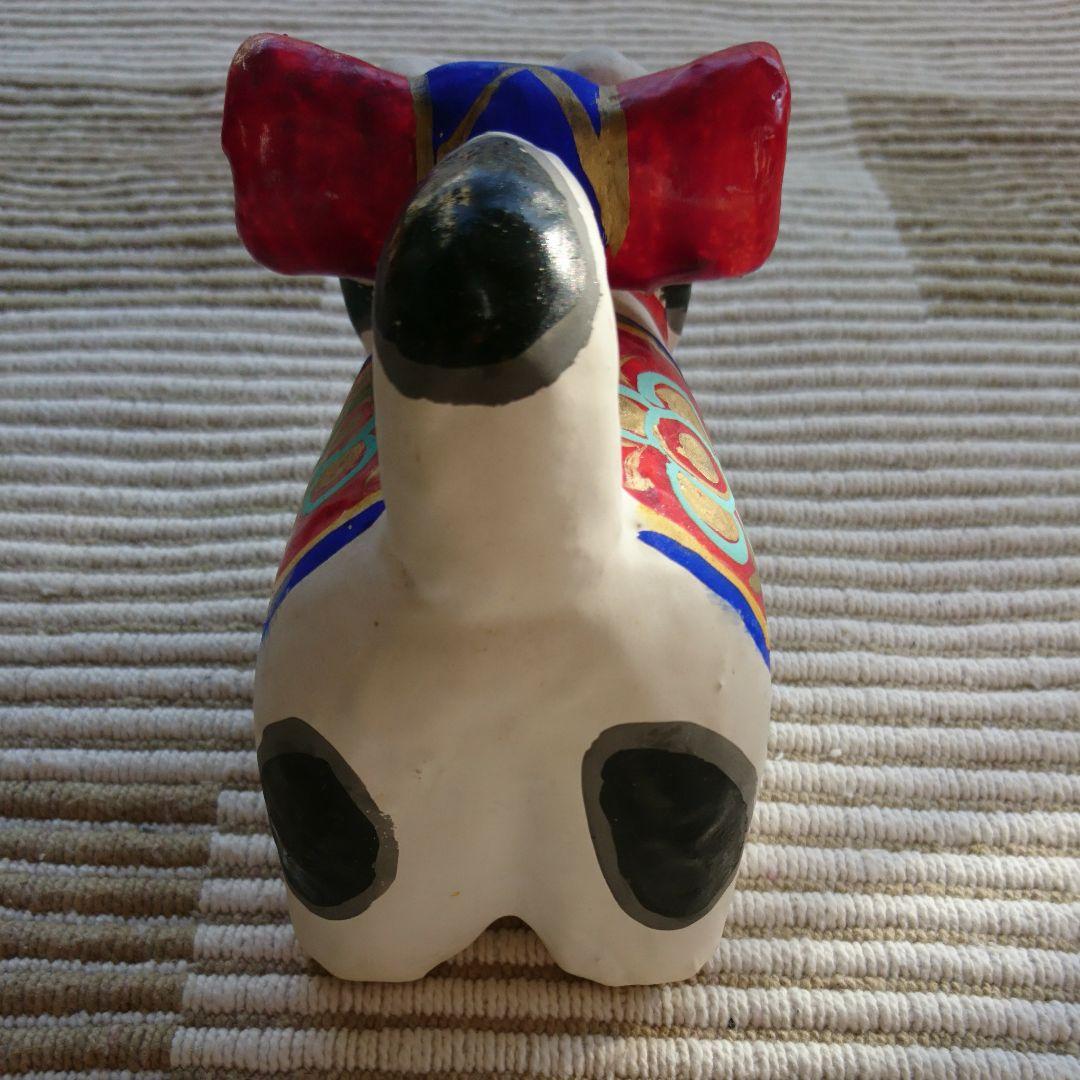 張り子  犬　二橋志乃