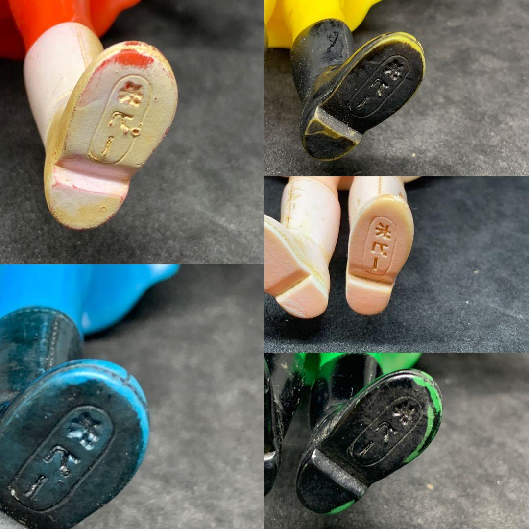 ポピー 秘密戦隊ゴレンジャー キレンジャー モモレンジャー 当時物 5体セット