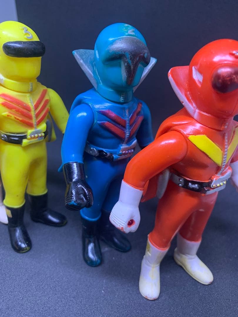 ポピー 秘密戦隊ゴレンジャー キレンジャー モモレンジャー 当時物 5体セット