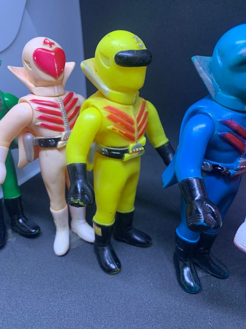 ポピー 秘密戦隊ゴレンジャー キレンジャー モモレンジャー 当時物 5体セット