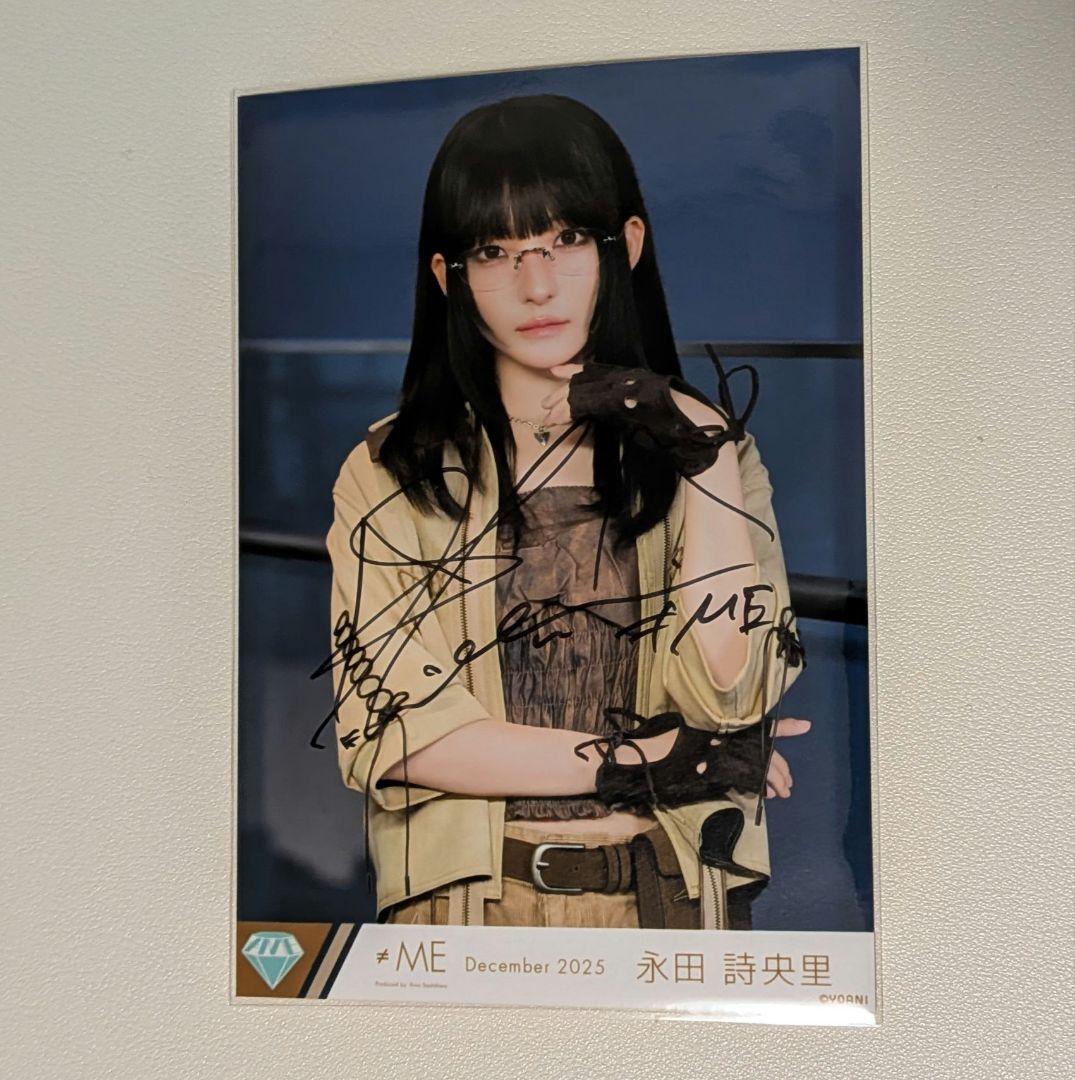 a*u様 ≠ME ノイミー　生写真 排他的ファイター　歌唱衣装 永田詩央里　直筆