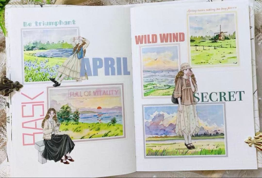 醒醒文创《初春物语》海外マスキングテープ　マステ 【2439】