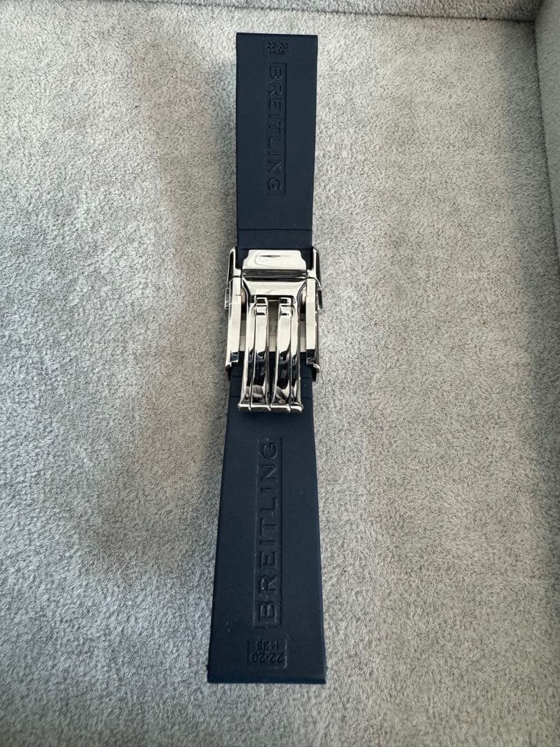 ブライトリング 純正ラバー ベルト BREITLING ラバーベルト 紺色