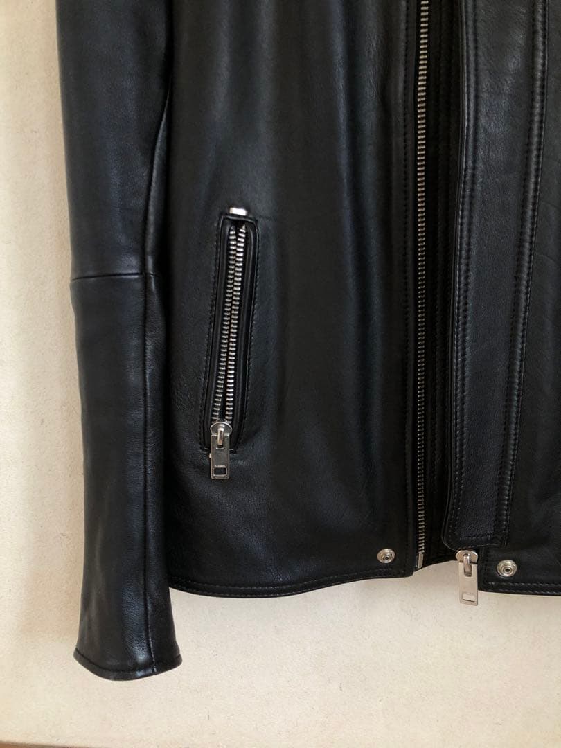 【美品】DIESEL ライダース　革ジャン 羊革 ディーゼル　レザー　黒