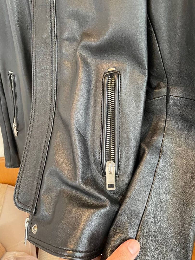 【美品】DIESEL ライダース　革ジャン 羊革 ディーゼル　レザー　黒