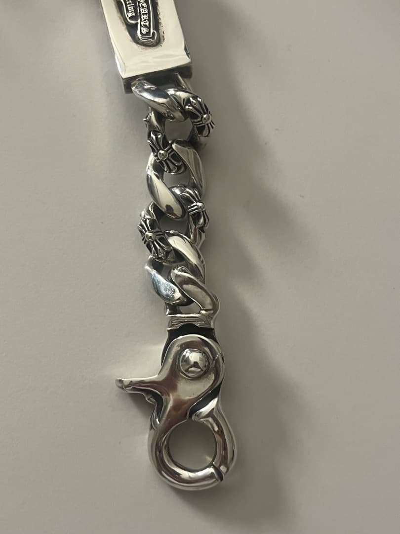 クロムハーツ ダガーIDクリップ ブレスレット ファンシー 8リンク 新品同様