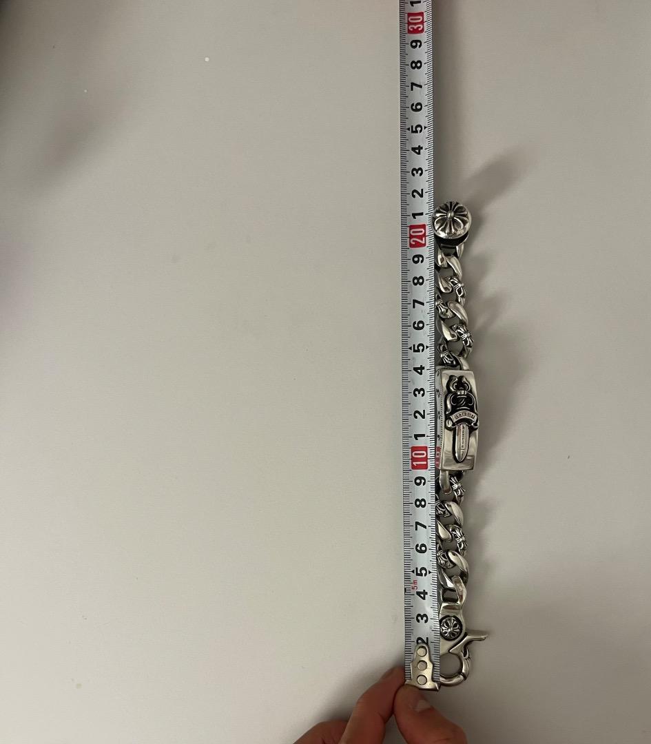 クロムハーツ ダガーIDクリップ ブレスレット ファンシー 8リンク 新品同様