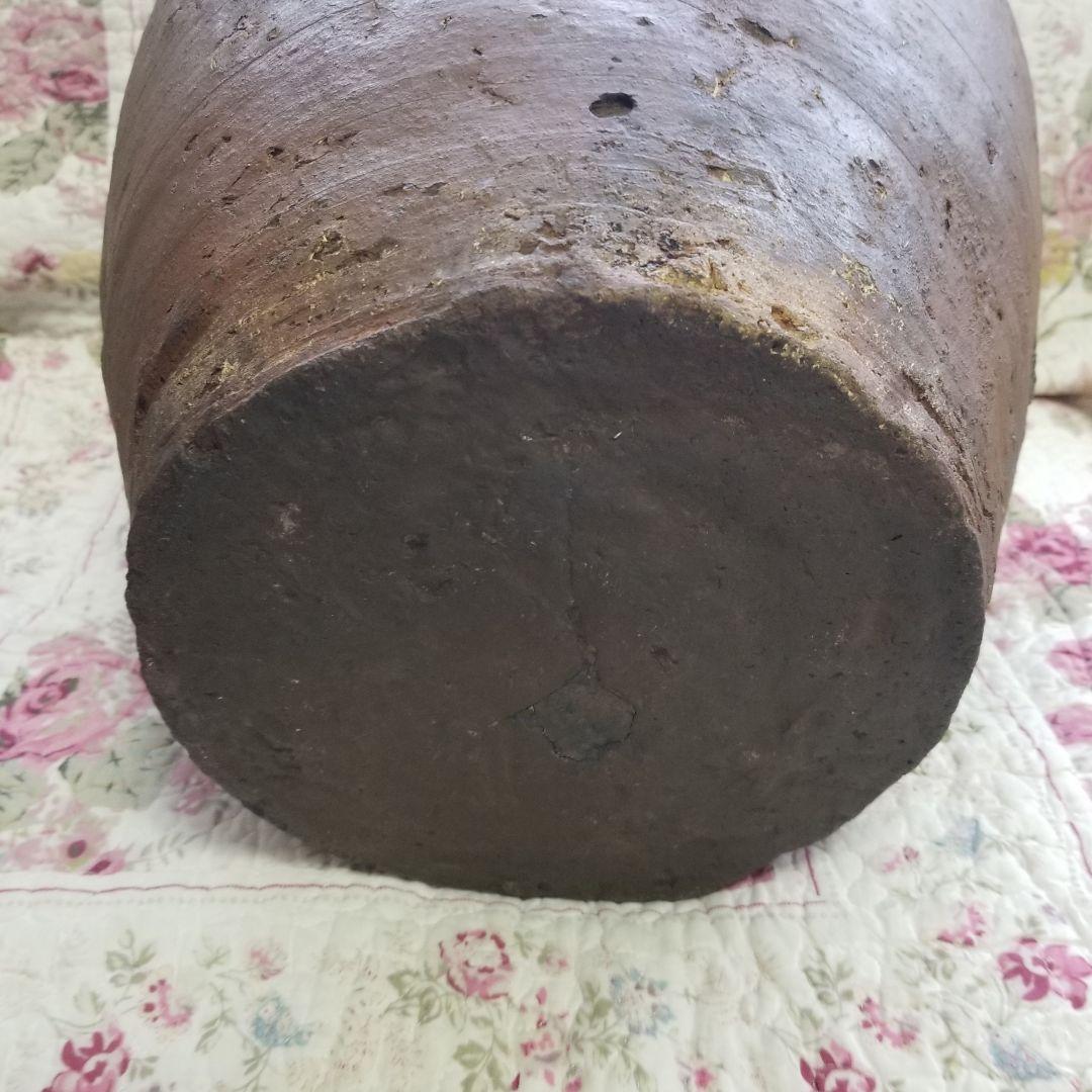 古備前　鎌倉時代　鑑定書つき　古備前 直線文壷 鎌倉時代 鑑定書桂又三郎極メ時代