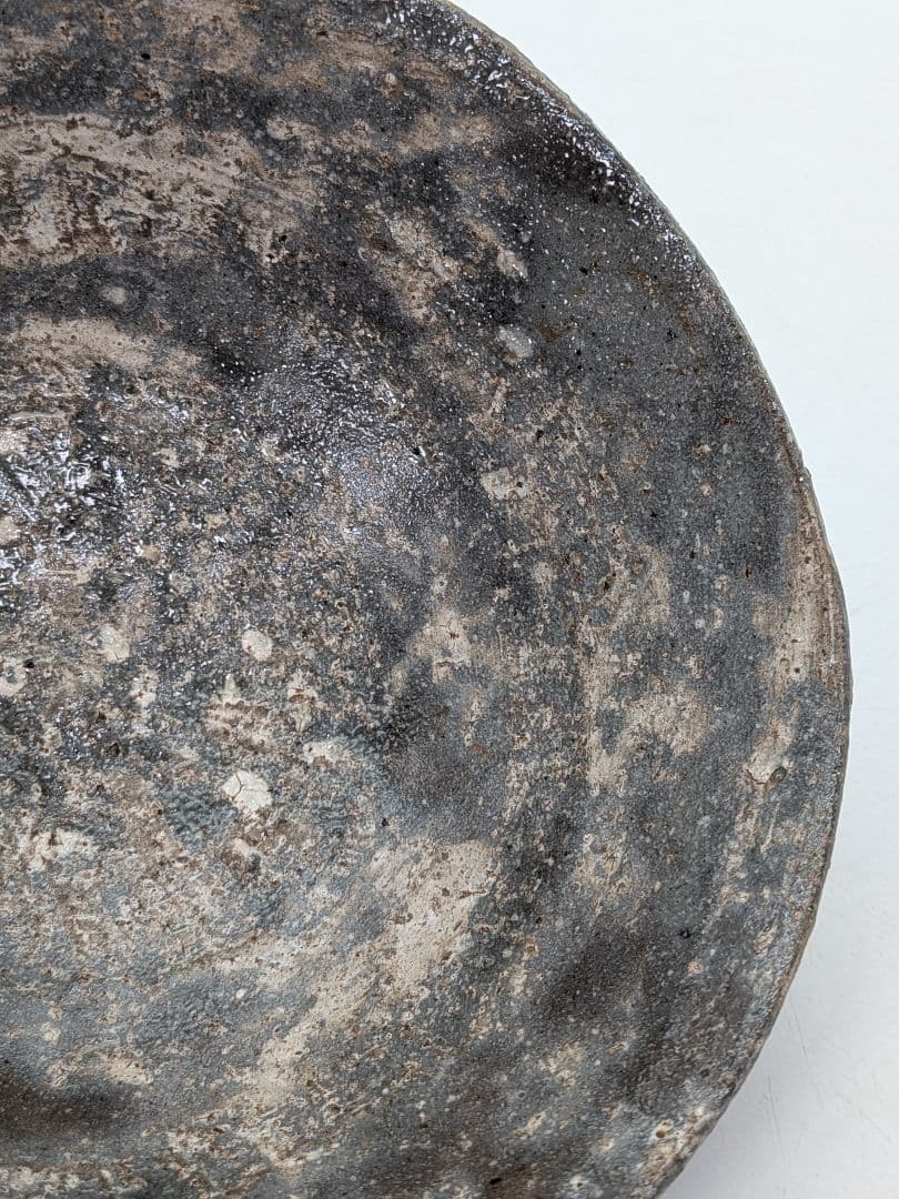 竹子窯 西川清翠 備前楽茶盌 共箱 抹茶碗 抹茶茶碗 茶道具 茶器 食器 平茶碗