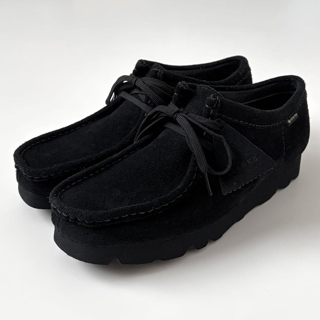 美品★Clarks GTX ワラビー ブラック クラークス GORE-TEX 黒