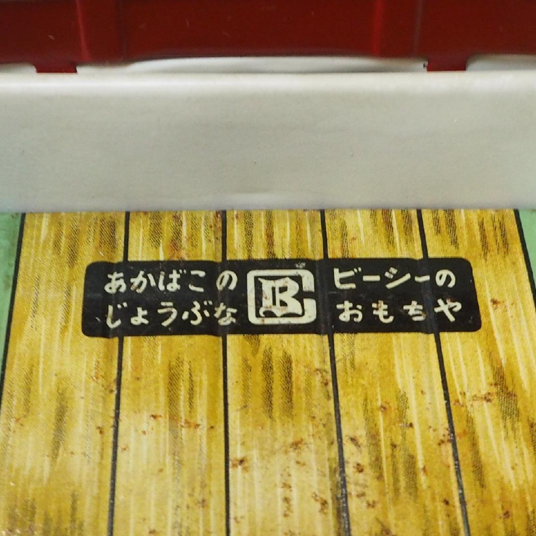 萬代屋【三菱 オート三輪トラック 赤/白 動作確認済】ブリキ自動車TIN【箱無】