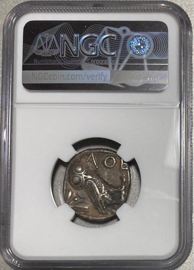 古代ギリシャ　アテナイ　テトラドラクマ銀貨!/ローマ　デナリウス　古銭