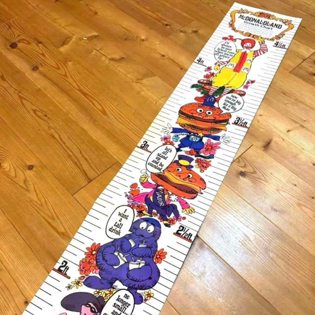 70年代　マクドナルドランド　身長計　ディスプレイ　アメトイ　ロナルド　グリマス