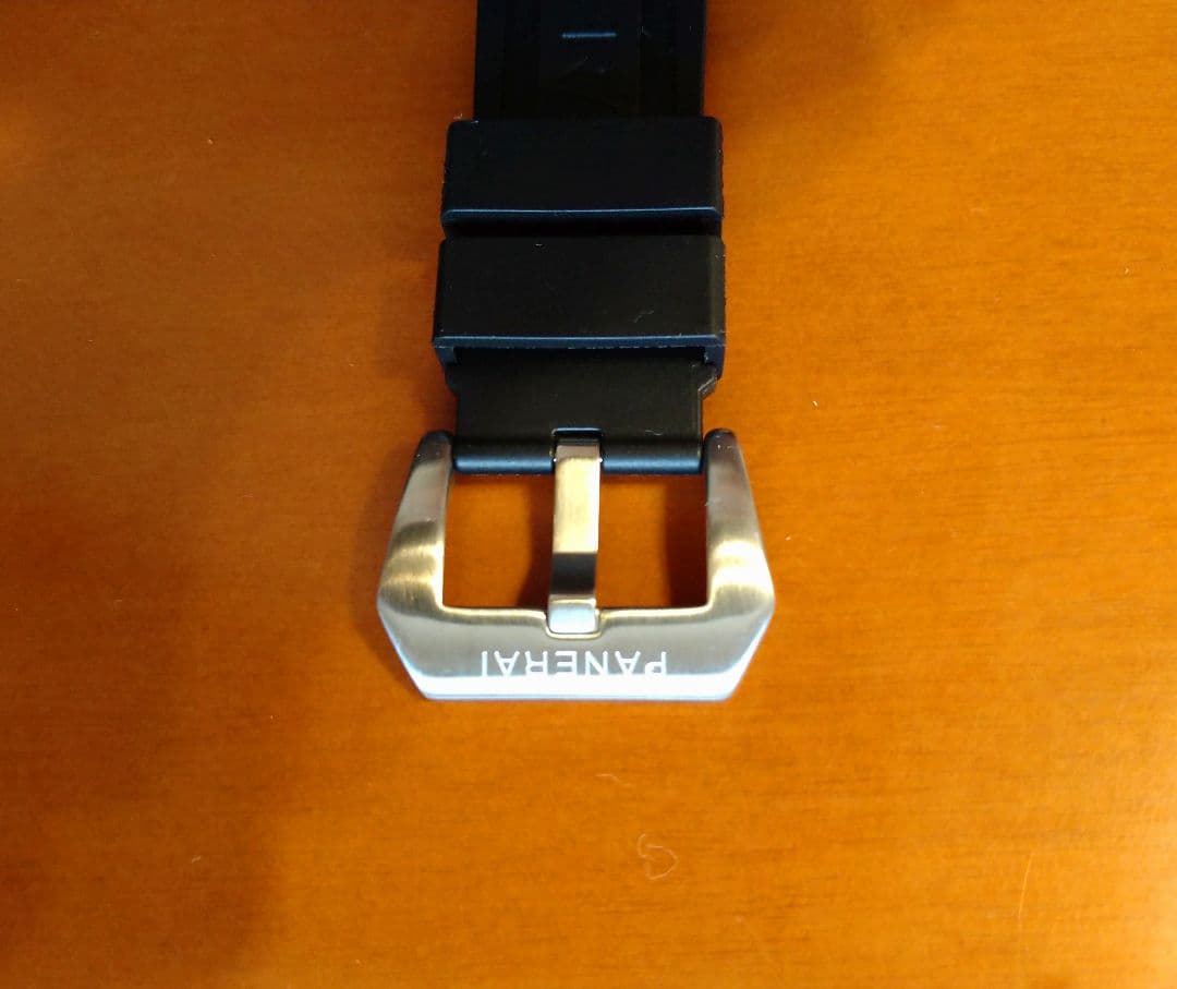 青*中様 【OFFICINE PANERAI】 44m用ラバーベルト／ブラック／