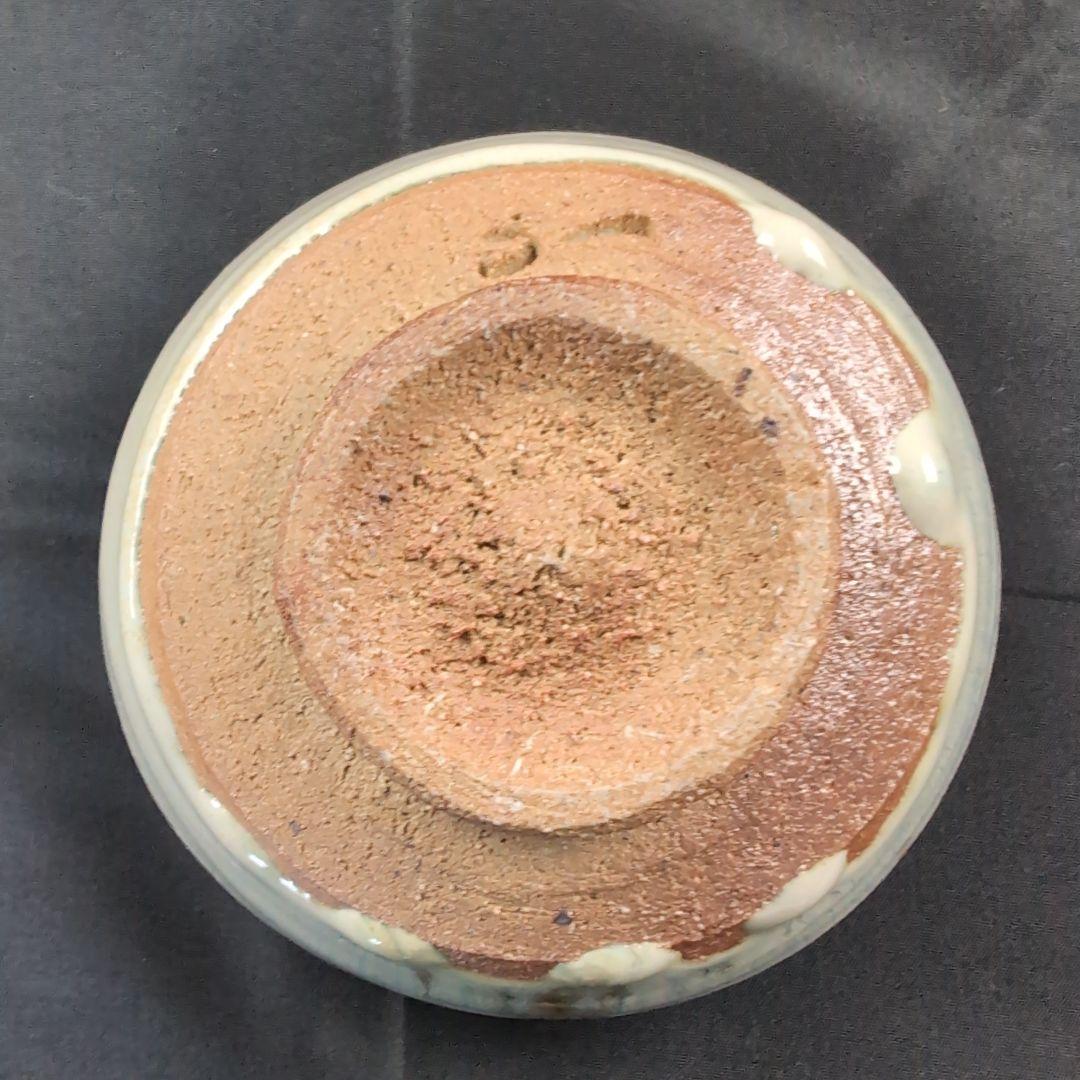 西岡小十 氏作 絵斑唐津茶碗 唐津茶碗 共箱付き