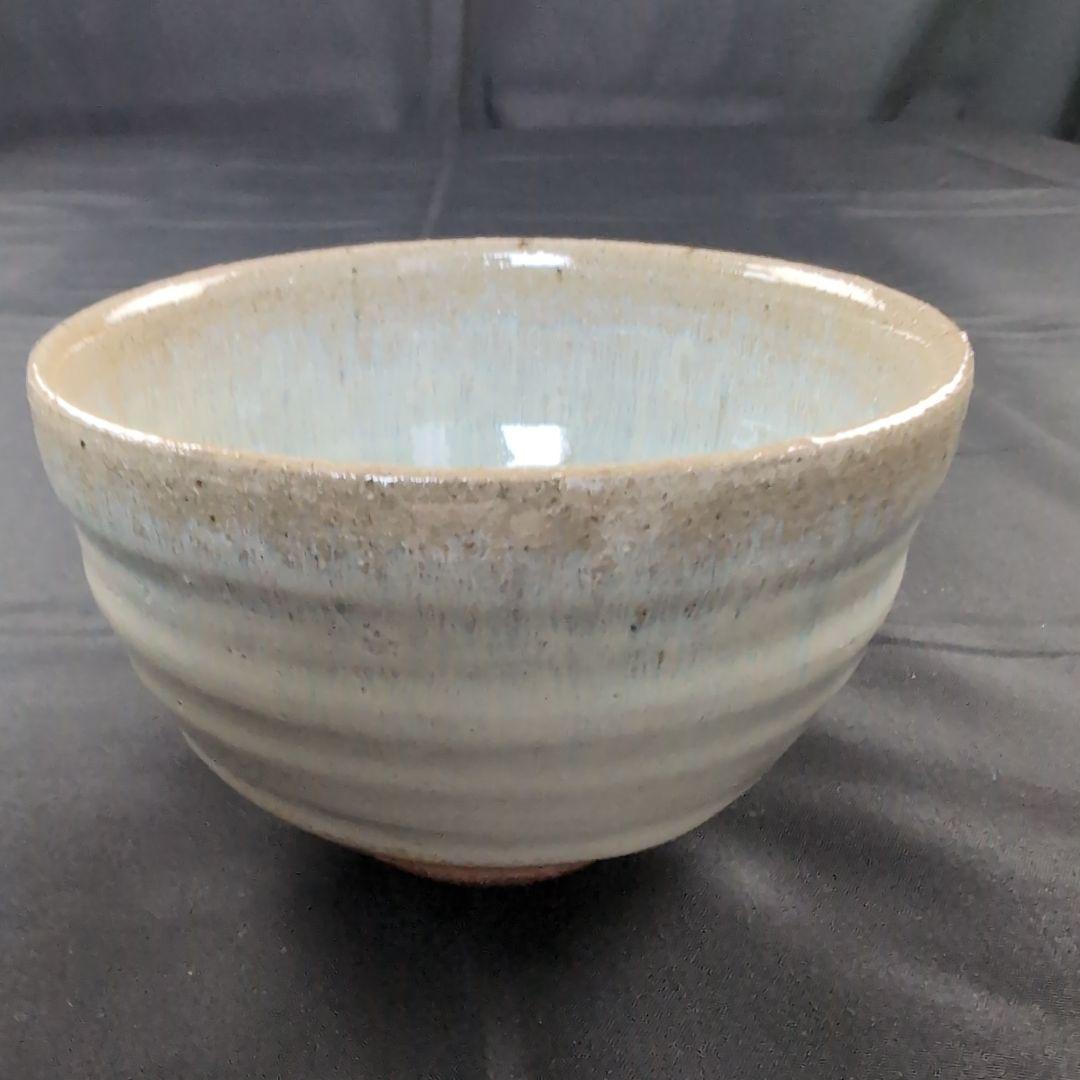 西岡小十 氏作 絵斑唐津茶碗 唐津茶碗 共箱付き