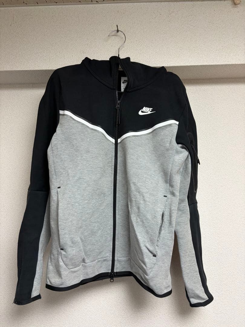 Nike テックフリース　グレー/ブラック セットアップ　S