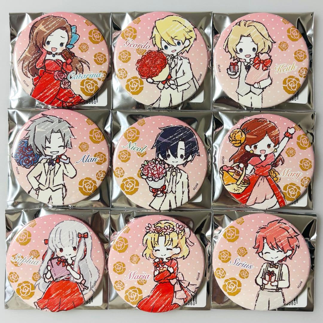 はめふら 乙女ゲームの破滅フラグ 悪役令嬢 グラフアートデザイン 缶バッジ 9種