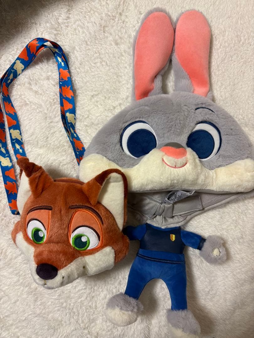 ズートピア ポーチ、被り物セット　ディズニー