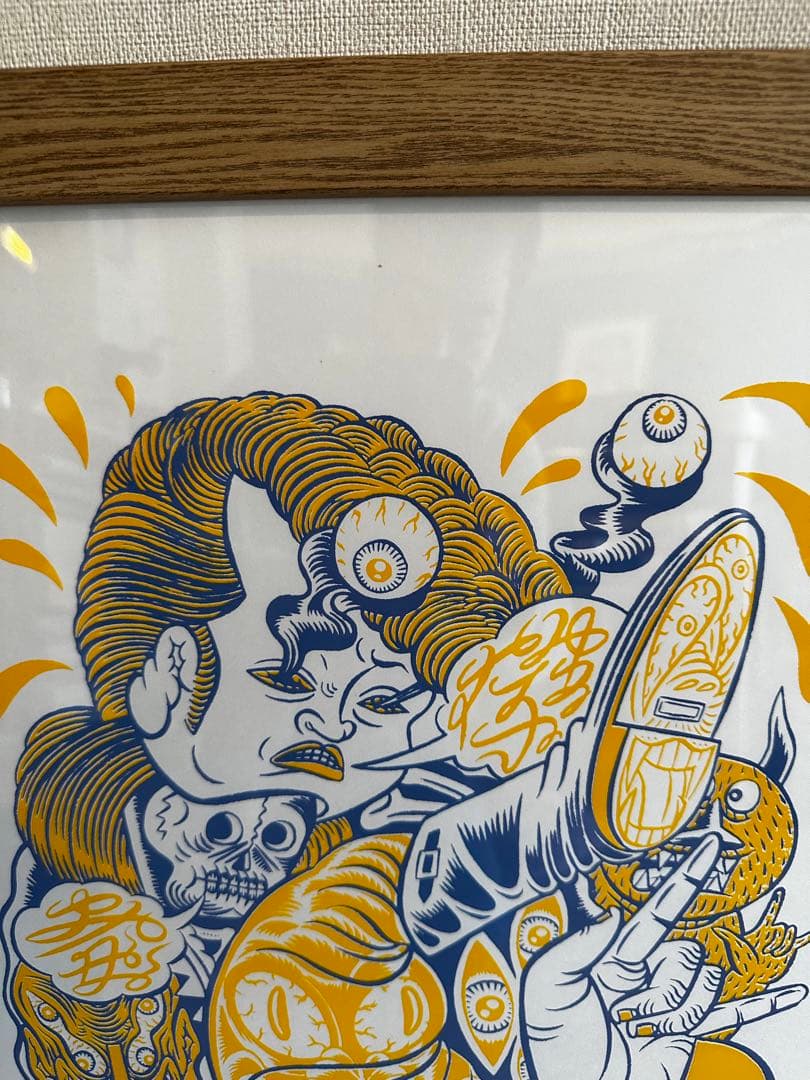 カツマタヒデユキ　シルクスクリーンポスター　エディション　サイン有